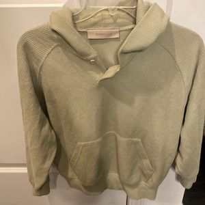 Boys Essentials waffle knit hoodie